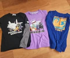 ポケットモンスター 長袖Tシャツ 3点セットのサムネイル