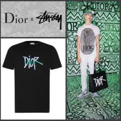 本物 希少 DIOR SHAWN Stussy コラボ ロゴ Tシャツ S 新作のサムネイル