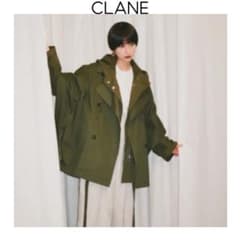 CLANE クラネ 2ウェイレイヤーミリタリーコート カーキ ポンチョ