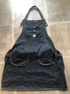 ピーチ様専用！希少！ササフラス　デニムエプロンのサムネイル