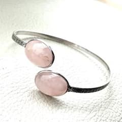 ◆ローズクォーツ　ブレスレット　★新品　レディースのサムネイル