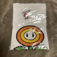 スーパーマリオ ファイアフラワー Tシャツ ホワイト Mサイズのサムネイル