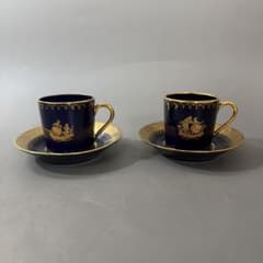 リモージュ デミタス カップ＆ソーサー 22k 金彩 二客 未使用品 - メルカリ