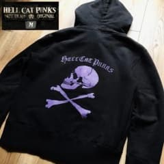 HELL CAT PUNKS スケルトンパーカー ヘルキャットパンクス スカルジップパーカー ドクロ HELL CAT PUNKS