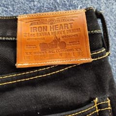 IRON HEART 666S-BK 21oz デニム W36 裾上げありのサムネイル