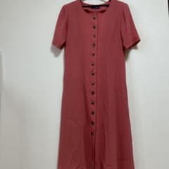 K&Mcollection 半袖 ロングワンピース ピンクのサムネイル