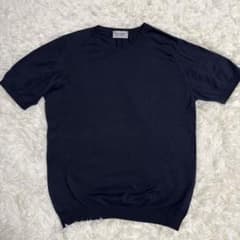 極美品】ジョンスメドレー シーアイランドコットン 30G ニットTシャツ
