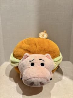 ちゃぼ様専用【香港ディズニーランド】トイストーリー　ハム　ハンバーガーぬいぐるみのサムネイル