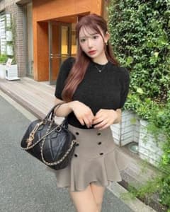 cherimi ダブルボタン美脚スカパン シェリミーのサムネイル