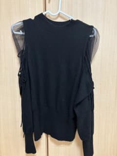 ღ*様 snidel シースルーショルダーニットプルオーバーのサムネイル