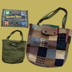 Hanna Hats パッチワーク トートバッグ アイルランド製 老舗テイラー 
