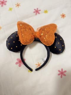 Disney カチューシャ ミニー ハロウィン オレンジ ブラック ハロウィンのサムネイル