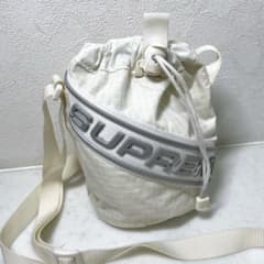 Supreme シュプリーム ドローストリング ショルダーバッグ ホワイト 