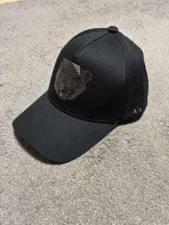 ARMANI EXCHANGE キャップ ブラック AXロゴ　帽子のサムネイル