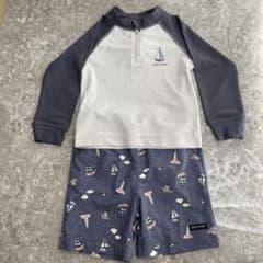 【美品】petit main ラッシュガード 上下セット 100cmのサムネイル