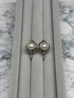 아코야 진주 책 진주 진주 귀걸이 5.3mm SILVER 액세서리