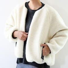 リバーシブルボアブルゾンのサムネイル