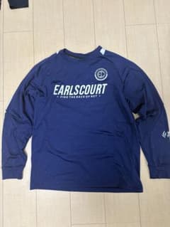 Earls Court 長袖シャツ ネイビー WARM-FABRIC sサイズのサムネイル