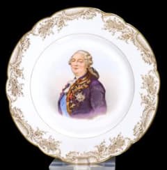 オールド・セーブル 1846年製 金彩 大型 24cm ルイ16世 飾り皿 オールド・セーブル 1846年製 金彩 大型 24cm ルイ16世 飾り皿 - メルカリ