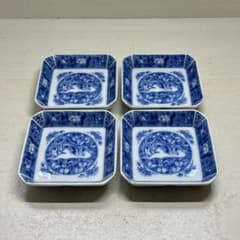 深川製磁 染付 鴛鴦文 角皿 小皿 4枚セット - メルカリ