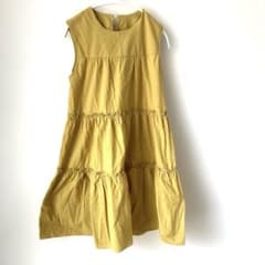 イエロー ノースリーブ チュニック 夏服のサムネイル