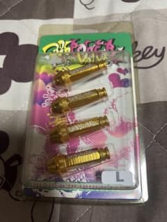 326 Power ゴールド エアーバルブキャップ Ｌサイズ4個セットのサムネイル