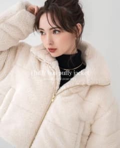 DIANTE Fluffy boa puffy jacket - メルカリ