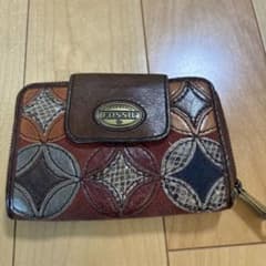 FOSSIL 二つ折り財布 レザー パッチワークのサムネイル