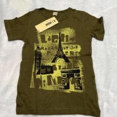 【新品タグ付き】t/mini ターカーミニ キッズ 半袖 Tシャツ カーキ130のサムネイル