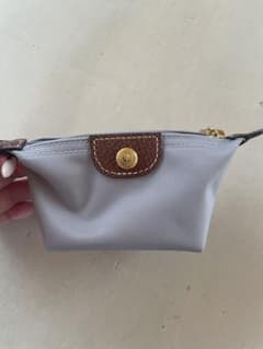 LONGCHAMP　ロンシャン　コインケース　ミニポーチ　グレー美品♡のサムネイル