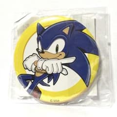 【新品】　セガソニック　ソニック・ザ・ヘッジホッグ　缶バッジ　レトロ　初期グッズ 63zak853-1.jpg