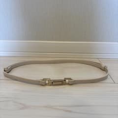 細ベルト ベージュ ゴールドバックル　ドレス　結婚式のサムネイル