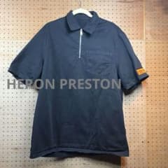 HERON PRESTON ハーフジップ 半袖シャツ ブラックのサムネイル