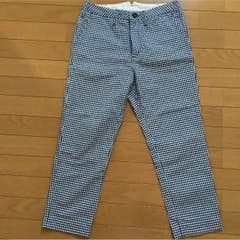 クオドロのギンガムチェック柄のクロップドパンツです。のサムネイル