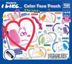 PEANUTS I LIKE フェイスポーチ ピンク⑧のサムネイル