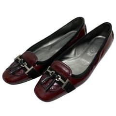 [Excellent Condition] Tod's (Size 23) Pumps, Flat Shoes, Patent Leather, Rare Design