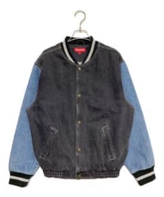 希少　Supreme Denim Varsity Jacket Lのサムネイル