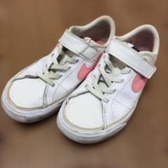 NIKE キッズ スニーカー ホワイト ピンクのサムネイル