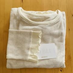 KID BLUE 長袖ワンピース　クロシェワッフルのサムネイル