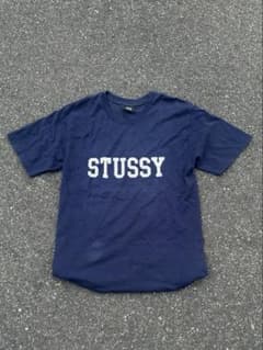 old stussy 黒タグ バックプリント vintage 短丈 y2k 00s 90s old stussy 黒タグ 短丈 tシャツcity y2k - メルカリ