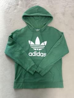 adidas グリーン フード付きパーカー サイズMのサムネイル