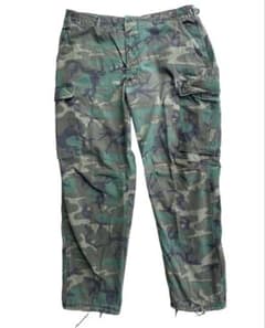 米軍本物80年官給品LC-リーフ迷彩パンツM/Rリップストップ コットン100% 米軍本物80年官給品LC-リーフ迷彩パンツM/Rリップストップ コットン100