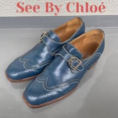【 See By Chloé 】モンクストラップ ネイビーのサムネイル