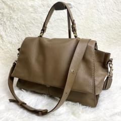 美品 LORISTELLA MURIEL 2WAY ショルダーバッグ ブラウン - メルカリ