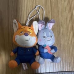 ズートピア ニック ジュディ ぬいぐるみ キーホルダー 2点セット