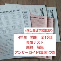 日能研 4年生 前期 育成テスト 2024年 - メルカリ