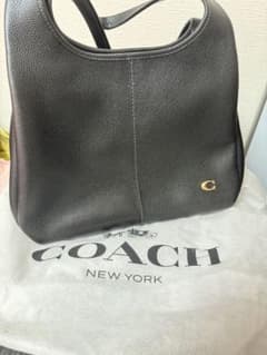 COACH 黒 レザー ショルダーバッグのサムネイル