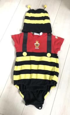 プーさんのハチさんロンパース　80 ハロウィンのサムネイル