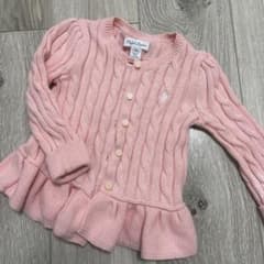 試着のみ新品未使用　Ralph Lauren ピンク カーディガン 18Mのサムネイル