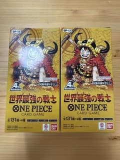 ワンピースカード　世界最強の戦士2BOX テープ付き おまけ付きのサムネイル